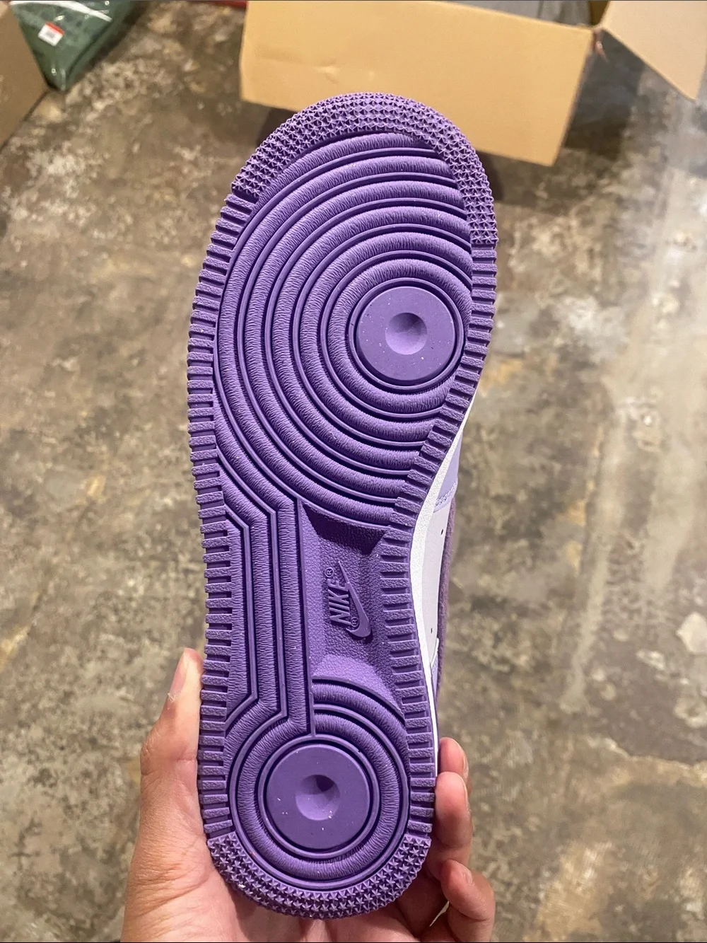Nike Air Force 1 Low — Light Lavender & Deep Purple Women’s Sneakers